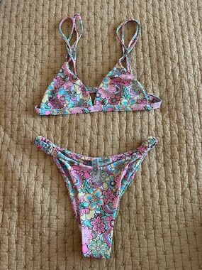 Shein floral bikini